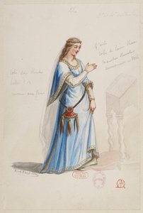 La magicienne - Kostümentwürfe - (Mèlusine ?) von Alfred Albert