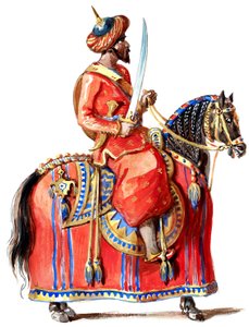 La magicienne - Kostümentwürfe - (Schachspiel, sarazenischer Ritter) (retuschiert) von Alfred Albert