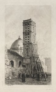 Die Kirche Saint-Roch von Alfred Alexandre Delauney