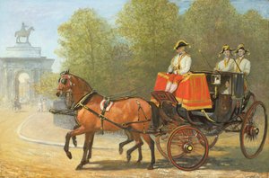 Rückkehr von der Audienz Ihrer Majestät, Hyde Park Corner, 1853 von Alfred Chantrey Corbould