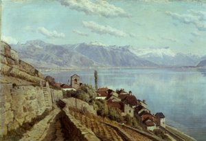 Das Dorf Saint-Saphorin von Alfred Chavannes