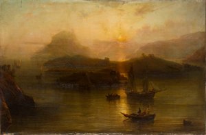 Wicklow Head und Blackrock Castle, 1827-1883 von Alfred Clint