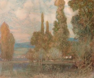 Am Rande des Sees, 19. Jahrhundert, 1911 von Alfred East