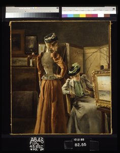 Besuch im Atelier von Alfred Emile Stevens