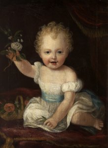 Der 3. Lord de Tabley, im Alter von zwei Jahren, ca. 1837 von Alfred Emile Stevens