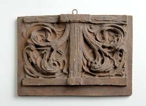 Maquette für das Doppelpanel des Laubs für die Krone auf der Figur der Nächstenliebe am Alexandria Memorial, ca. 1932 von Alfred Gilbert