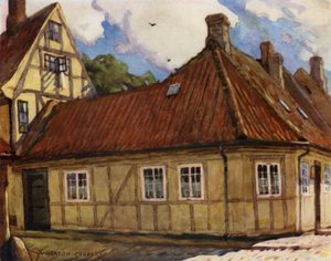 Dänemark: Odense, Der Geburtsort von Hans Andersen von Alfred Heaton Cooper