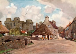 Dorf und Burg von Nunney von Alfred Heaton Cooper