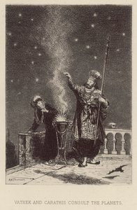 Vathek und Carathis konsultieren die Planeten von Alfred Holst Tourrier