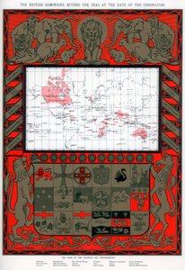 Die britischen Dominions jenseits der Meere zum Zeitpunkt der Krönung