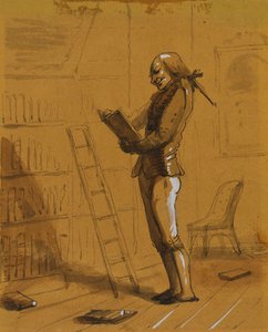Bibliomane mit einem „Elzevir“ in der Hand! von Alfred Jacob Miller
