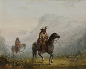 „Bourgeois“ W---r und seine Squaw von Alfred Jacob Miller