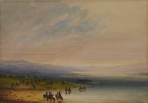 Karawane am Platte von Alfred Jacob Miller