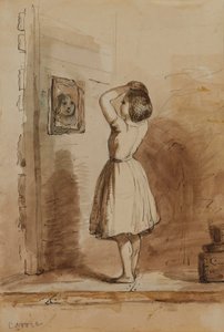 Carrie. Toilette - am zerbrochenen Spiegel