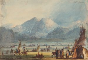 Geschnittene Felsen, ca. 1837 von Alfred Jacob Miller
