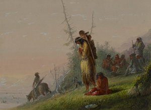 Lager der Indianer von Alfred Jacob Miller