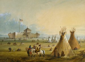 Fort Laramie von Alfred Jacob Miller