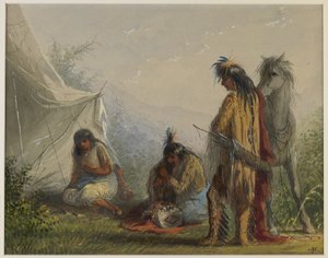 Indische Werbung von Alfred Jacob Miller
