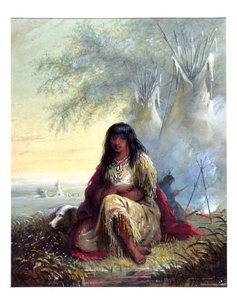 Indianermädchen (Sioux) von Alfred Jacob Miller