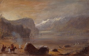 See, Wind River Range, ca. 1837 von Alfred Jacob Miller