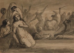 Massaker der Bartholomäusnacht von Alfred Jacob Miller