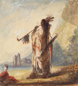Otium Cum Dignitati raucht die Friedenspfeife, ca. 1837