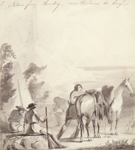 Rückkehr von der Jagd, ca. 1837 von Alfred Jacob Miller