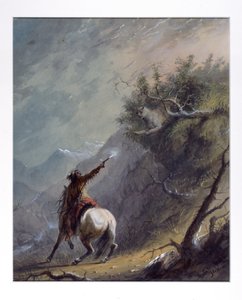 Einen Puma schießen von Alfred Jacob Miller
