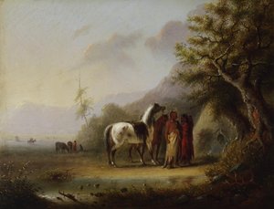 Sioux-Indianer in den Bergen von Alfred Jacob Miller