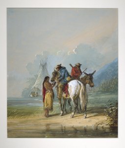 Der durstige Fallensteller von Alfred Jacob Miller