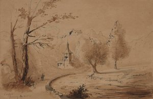 Ansicht eines Landguts von Alfred Jacob Miller