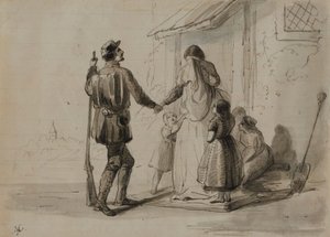 Krieg. Zum Front von Alfred Jacob Miller