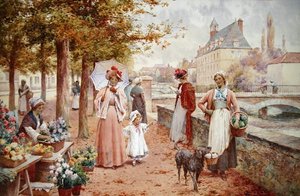 Die Blumenverkäuferin von Alfred Jr. Glendening