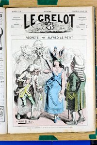 Titelblatt von „Le Grelot“, Nummer 67, Satirisch in Farben