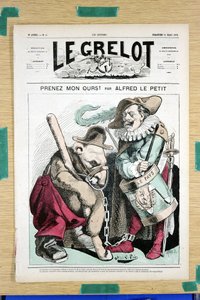 Titelblatt von Le Grelot, Nummer 51, Satirique en Couleurs von Alfred Le Petit