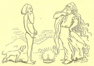 Illustration von Alfred Le Petit (1841-1909) in Gros-Jean und seine Kur