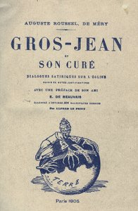 Illustration von Alfred Le Petit (1841-1909) für das Titelblatt von Gros-Jean und seine Kur