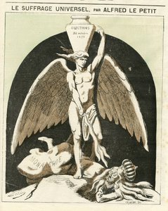 Illustration von Alfred Le Petity (1841-1909) für das Titelblatt von Le Grelot
