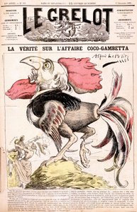Die Wahrheit über die Coco-Affäre (Gambetta und seine „Hühner“) - Gambetta - von Alfred Le Petitty, in „Le Grelot“ vom 17.12.1882 von Alfred Le Petit