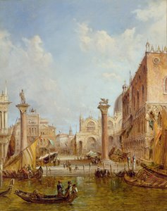 Die Säule von St. Markus in Venedig