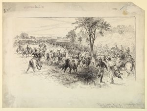 Der Viehraub durch die konföderierte Kavallerie