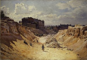 Der Durchbruch der Avenue Junot, in Montmartre, ca. 1910
