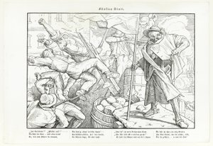 Auch ein Totentanz, Platte V von Alfred Rethel