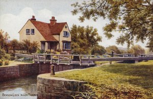 Benson Lock River Thames von Alfred Robert Quinton