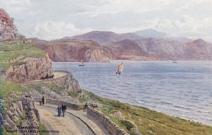 Llandudno, Marine Drive & Walisische Berge von Alfred Robert Quinton