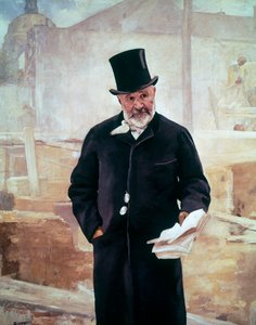 Porträt von Jean-Charles Adolphe Alphand, französischer Ingenieur von Alfred Roll