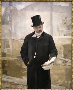 Porträt von Jean Charles Adolphe Alphand (1817-1891), Mitarbeiter von Baron Haussmann, Leiter der öffentlichen Arbeiten, Gestaltung der Grünflächen in Paris, Direktor der Arbeiten der Weltausstellung von 1889