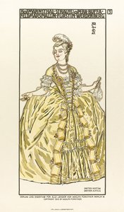 Kostümentwurf für die Oper Der Rosenkavalier von Richard Strauss, 1910 von Alfred Roller