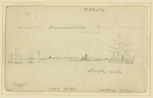 Ripraps und Hampton Roads von Alfred Rudolph Waud