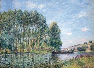 Eine Biegung des Flusses Loing bei Moret. Frühling, 1886